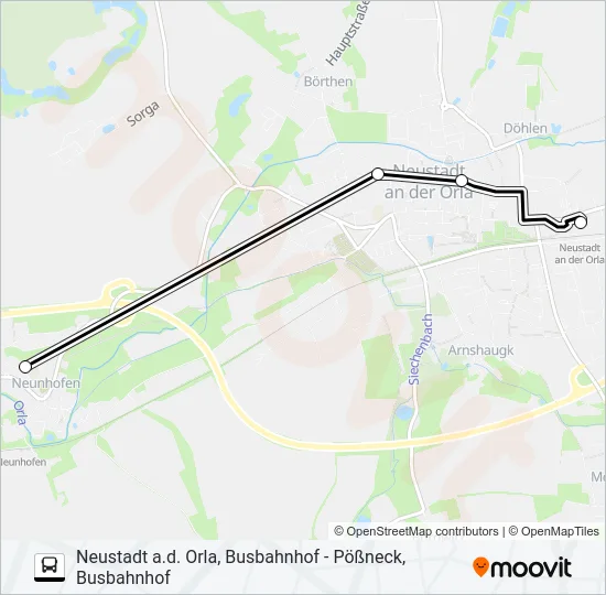 944 Bus Line Map