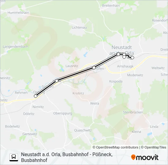 944 Bus Line Map