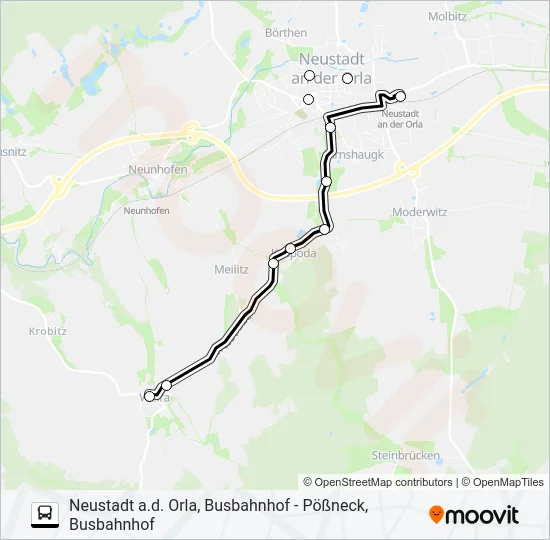 944 Bus Line Map