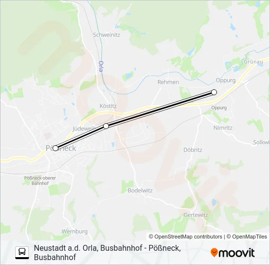 944 Bus Line Map