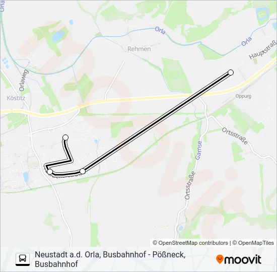 944 Bus Line Map