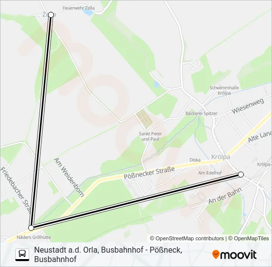 944 Bus Line Map