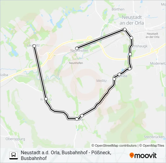 944 Bus Line Map