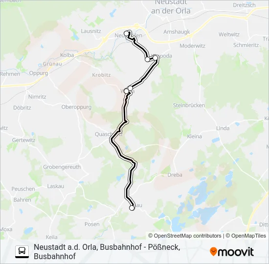 944 Bus Line Map