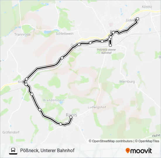 966 Bus Line Map