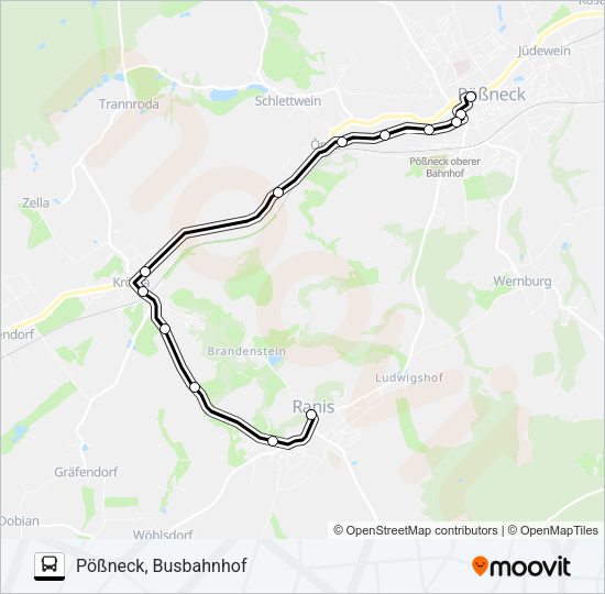966 Bus Line Map