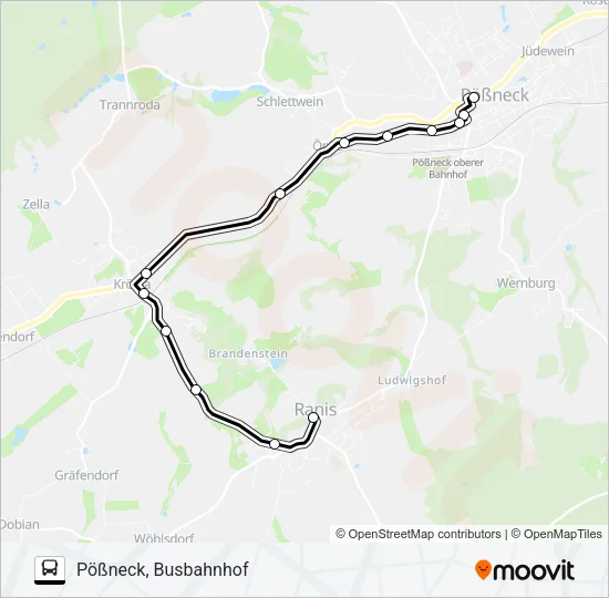 966 Bus Line Map