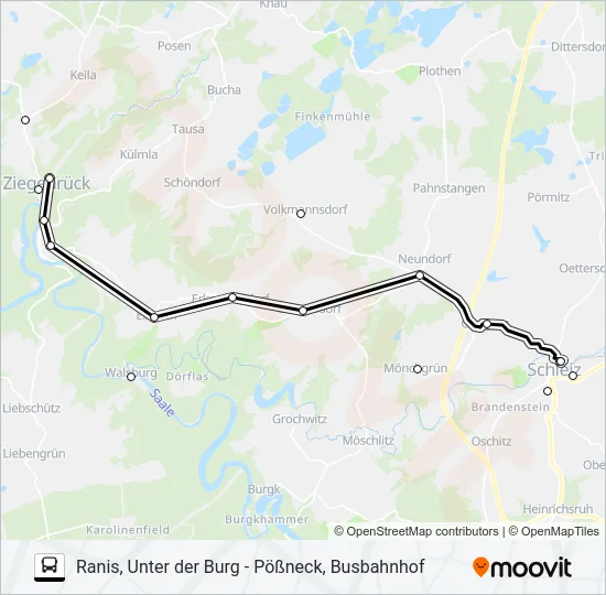 966 Bus Line Map
