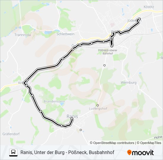 966 Bus Line Map