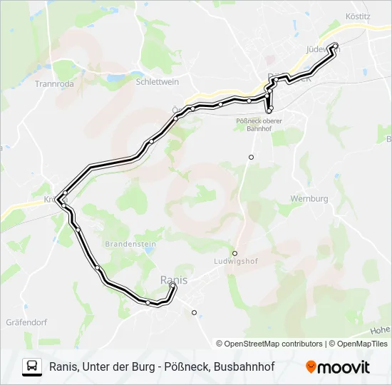 966 Bus Line Map