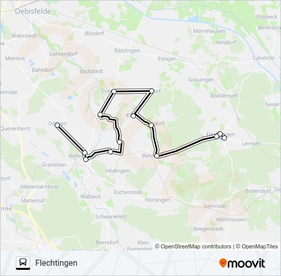 Автобус 619: карта маршрута