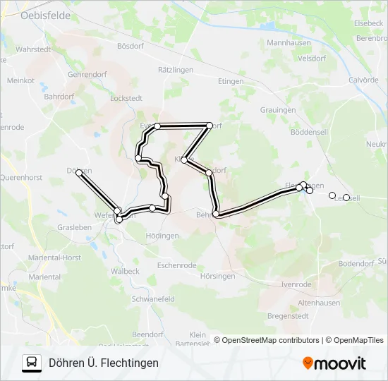 619 Bus Line Map