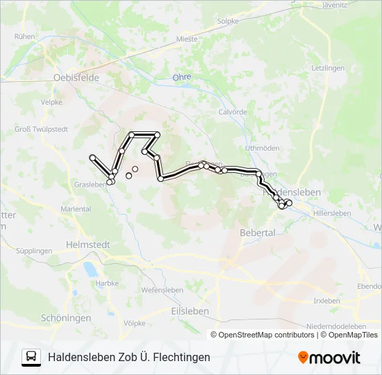 619 Bus Line Map
