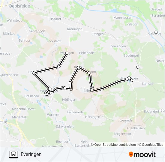 Автобус 619: карта маршрута