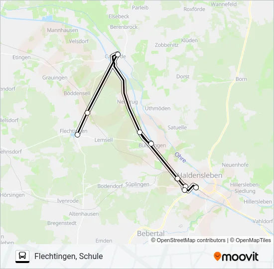 619 Bus Line Map