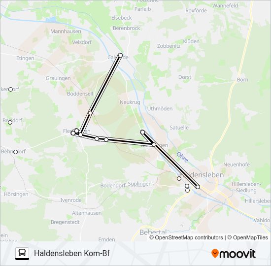 Автобус 619: карта маршрута