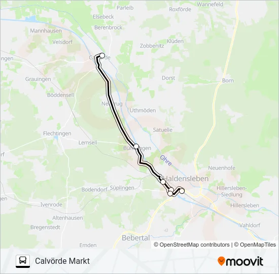 619 Bus Line Map