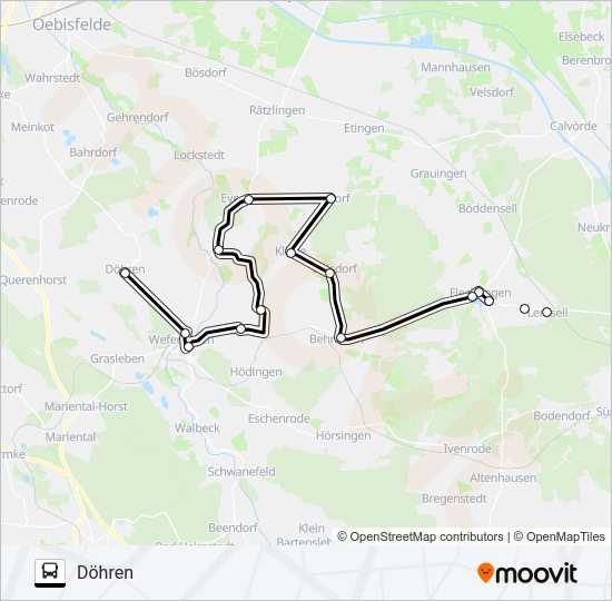 Автобус 619: карта маршрута