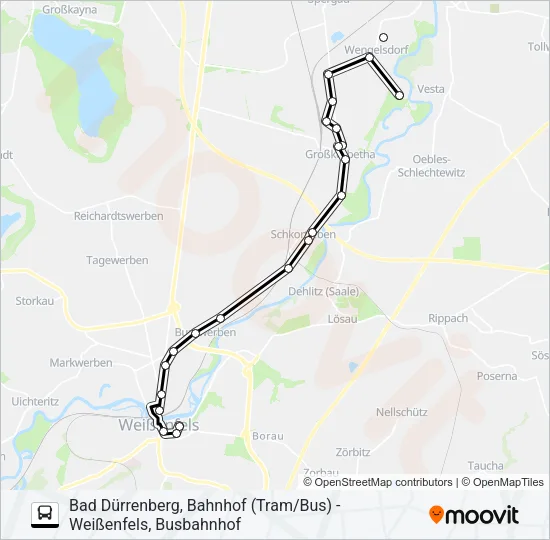 785 Bus Line Map