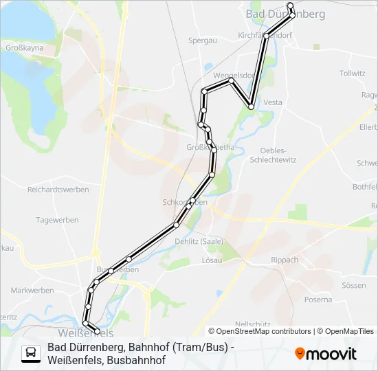 785 Bus Line Map