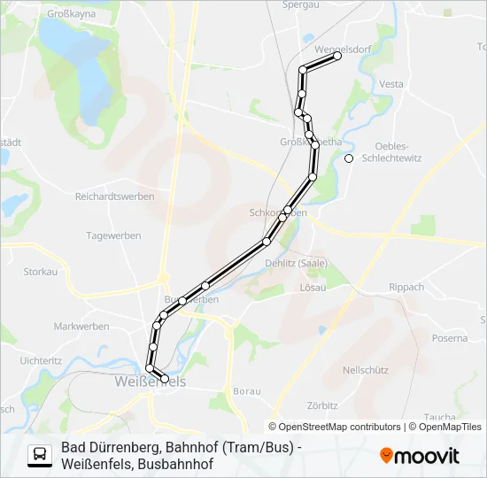 785 Bus Line Map