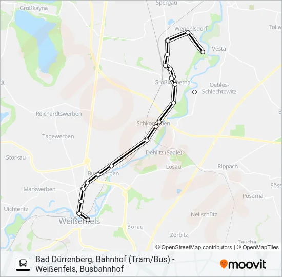 785 Bus Line Map