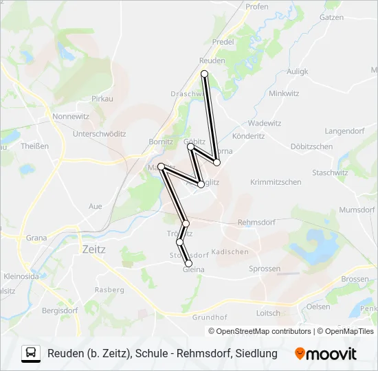 848 Bus Line Map