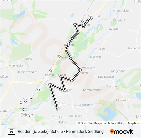 848 Bus Line Map