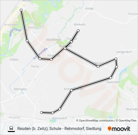 848 Bus Line Map