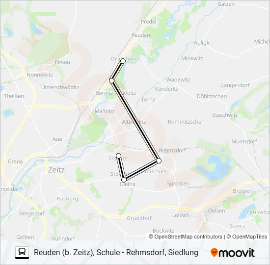 848 Bus Line Map