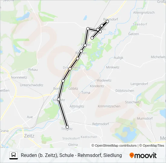 848 Bus Line Map