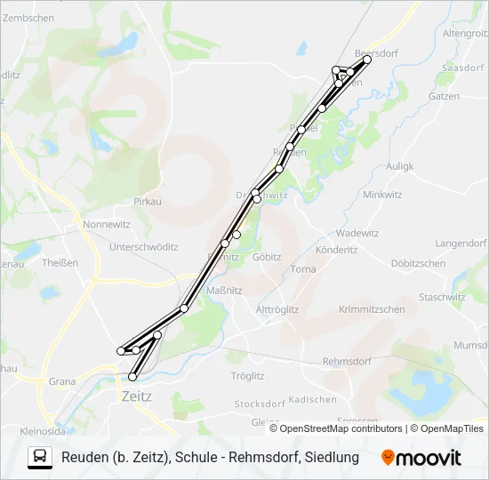848 Bus Line Map