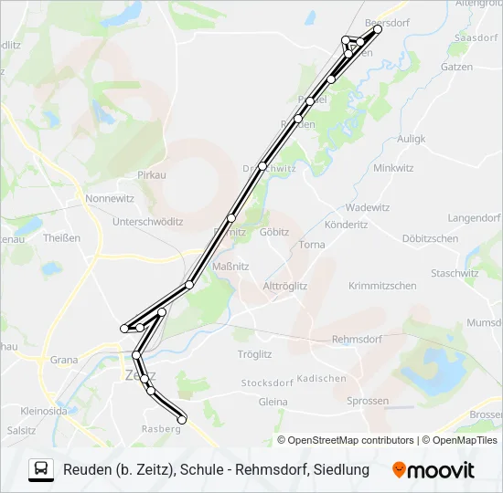 848 Bus Line Map