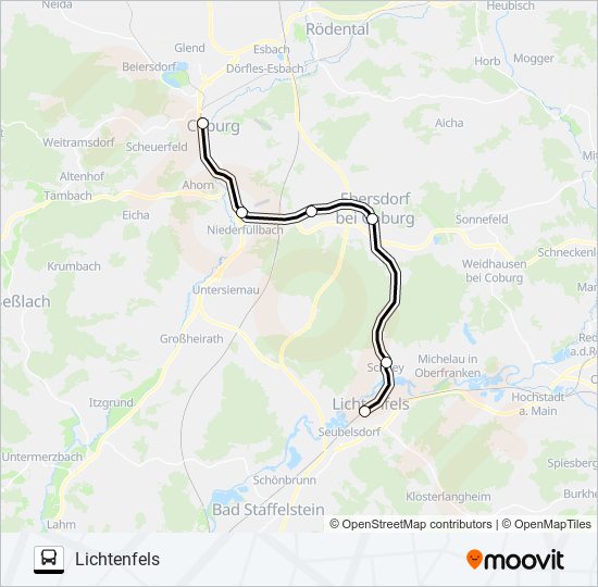 ev Route: Fahrpläne, Haltestellen & Karten - Lichtenfels (Aktualisiert)