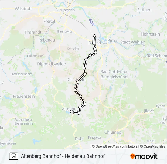 RB72 Bus Line Map