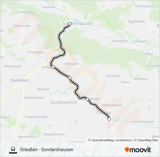 RE56 Bus Line Map