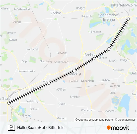 S8 Train Line Map