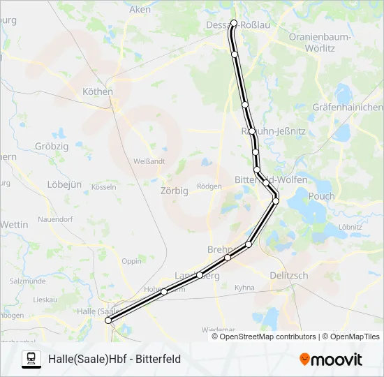 S8 Train Line Map