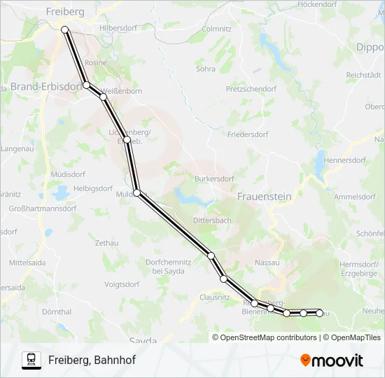 RB83 Train Line Map