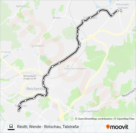 82 Bus Line Map