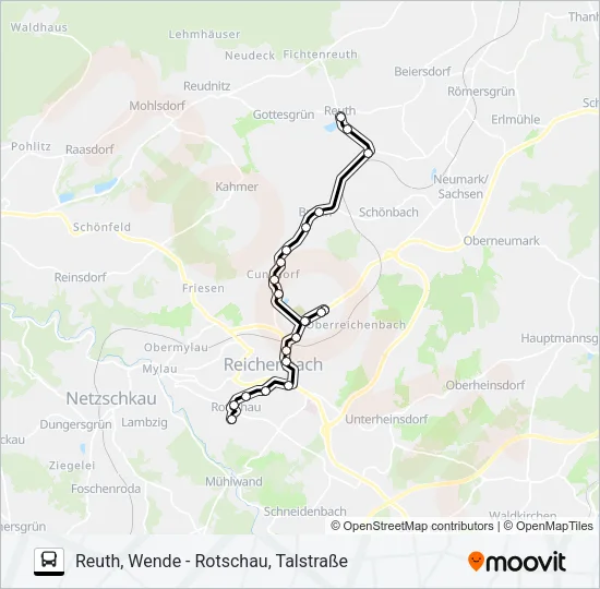 82 Bus Line Map