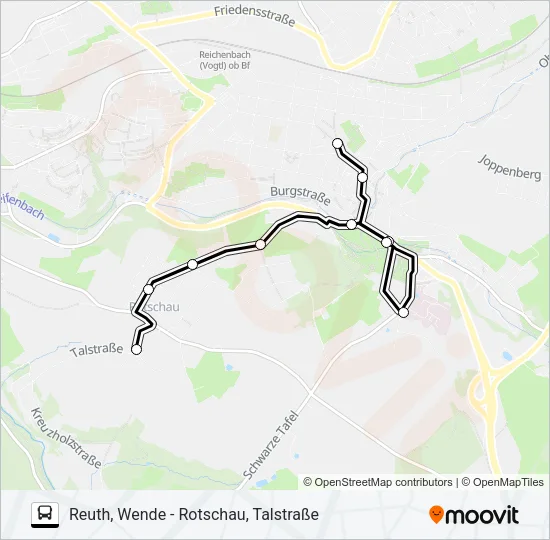 82 Bus Line Map