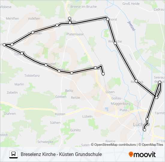 8001 bus Line Map