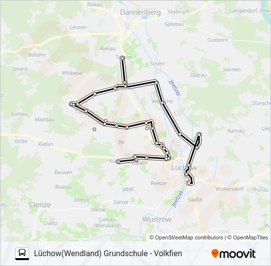 8001 Bus Line Map