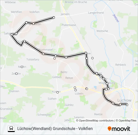 8001 Bus Line Map