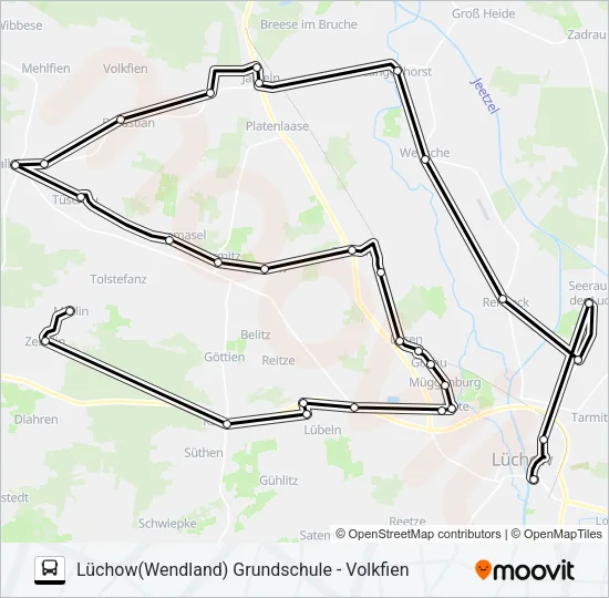 8001 Bus Line Map
