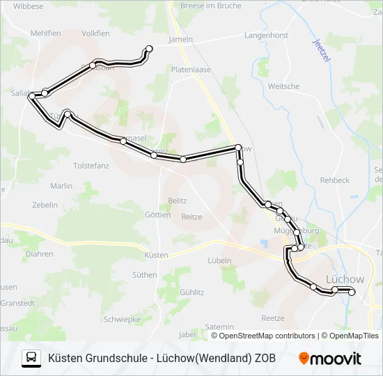 8002 Bus Line Map