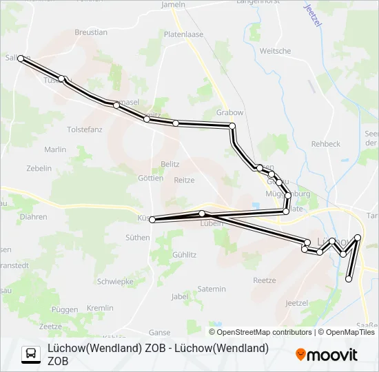 8002 Bus Line Map