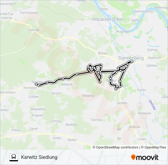 8205 Bus Line Map