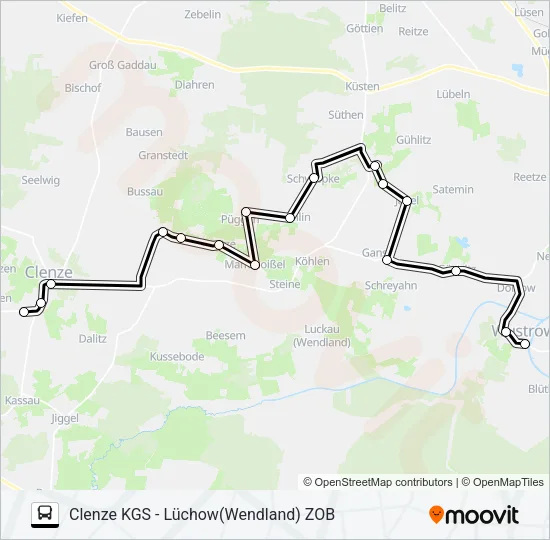 8307 Bus Line Map